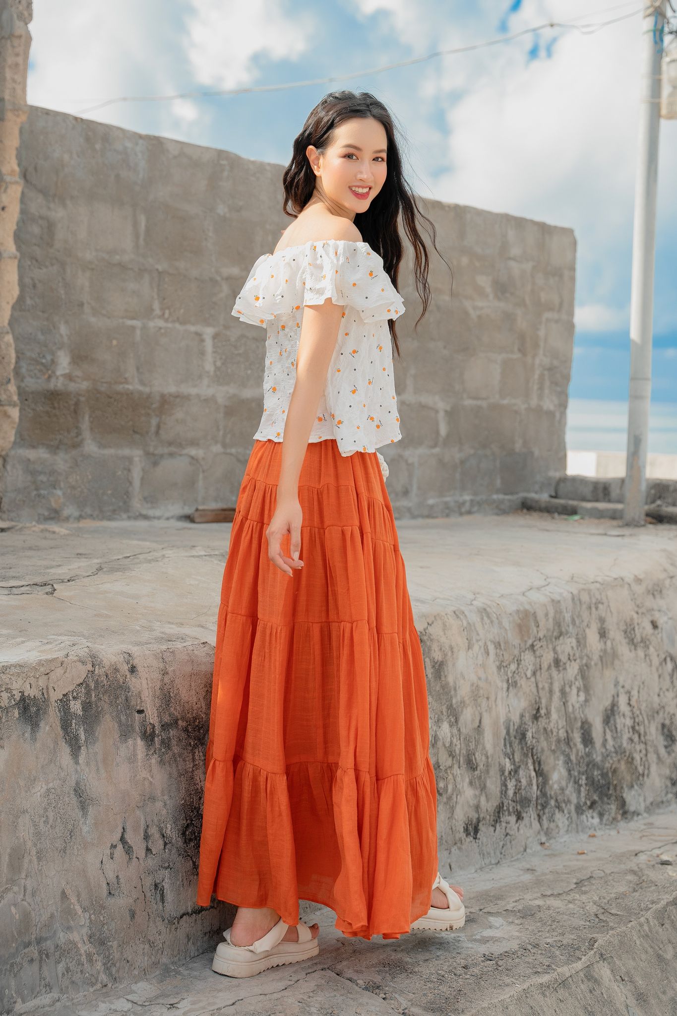 OLV - Chân váy Pumpkin Midi Skirt