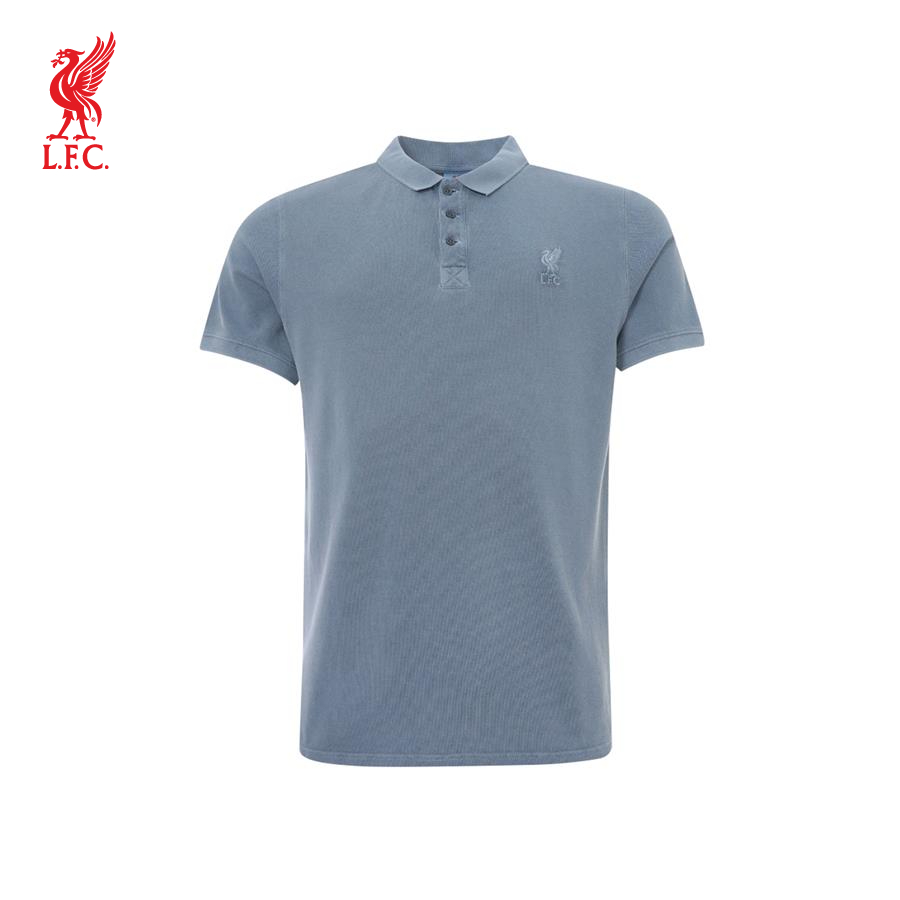 Áo thun polo tay ngắn thể thao nam LFC INT LAUNDERED POLO - DENIM - A15682