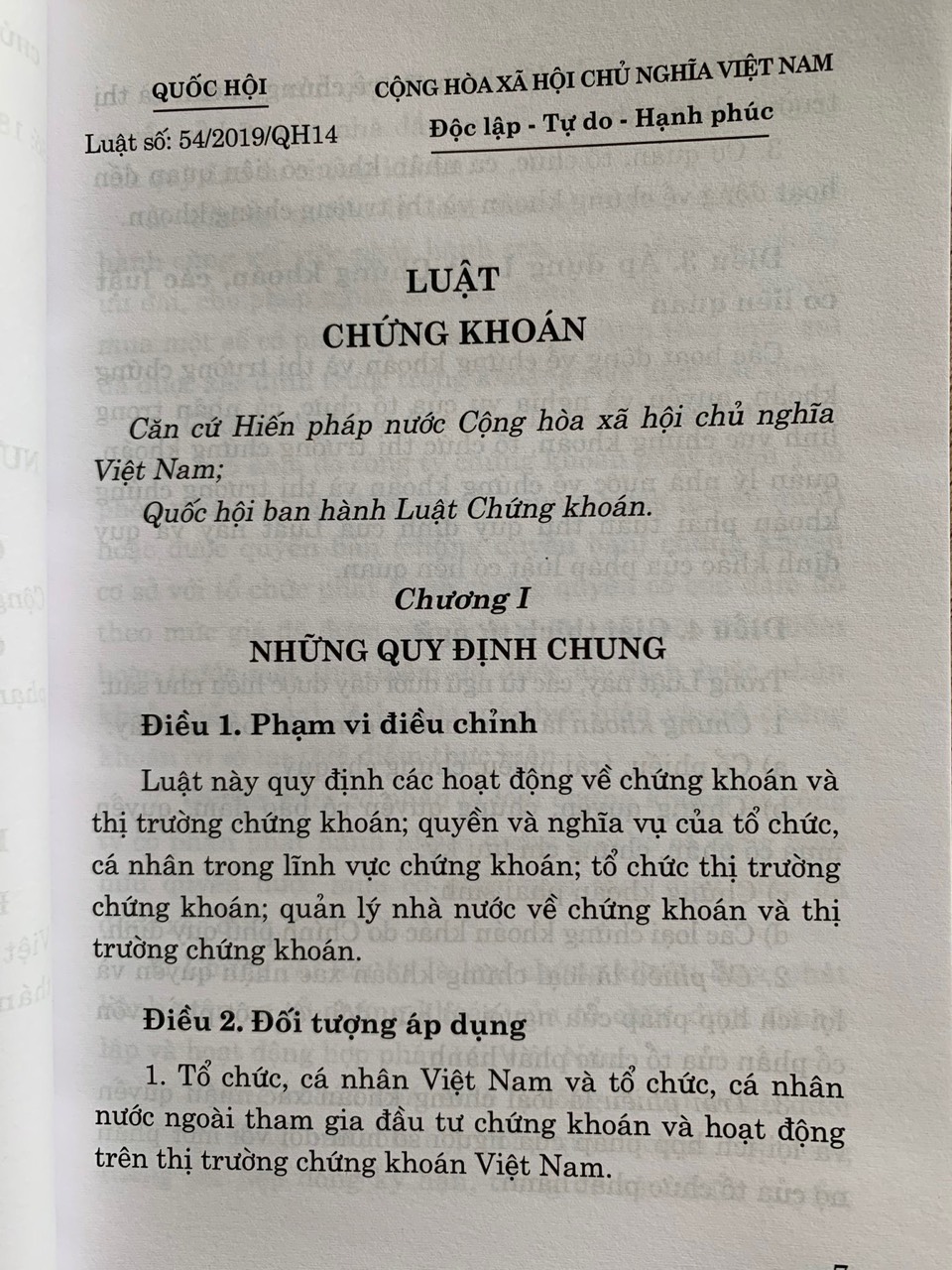 Luật Chứng Khoán ( hiện hành )