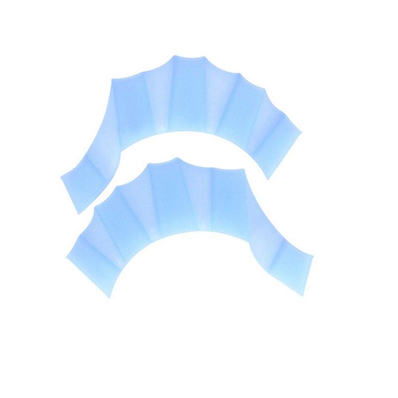 1 Pair Silicone Swimming Gloves Gear Fins Hand Web Flippers Training Women Men Kids Webbed Gloves For Swimming