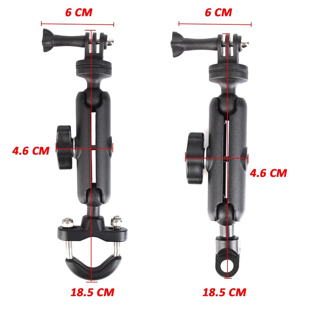 Giá đỡ máy ảnh hành trình gắn tay lái xe máy xoay 360 độ