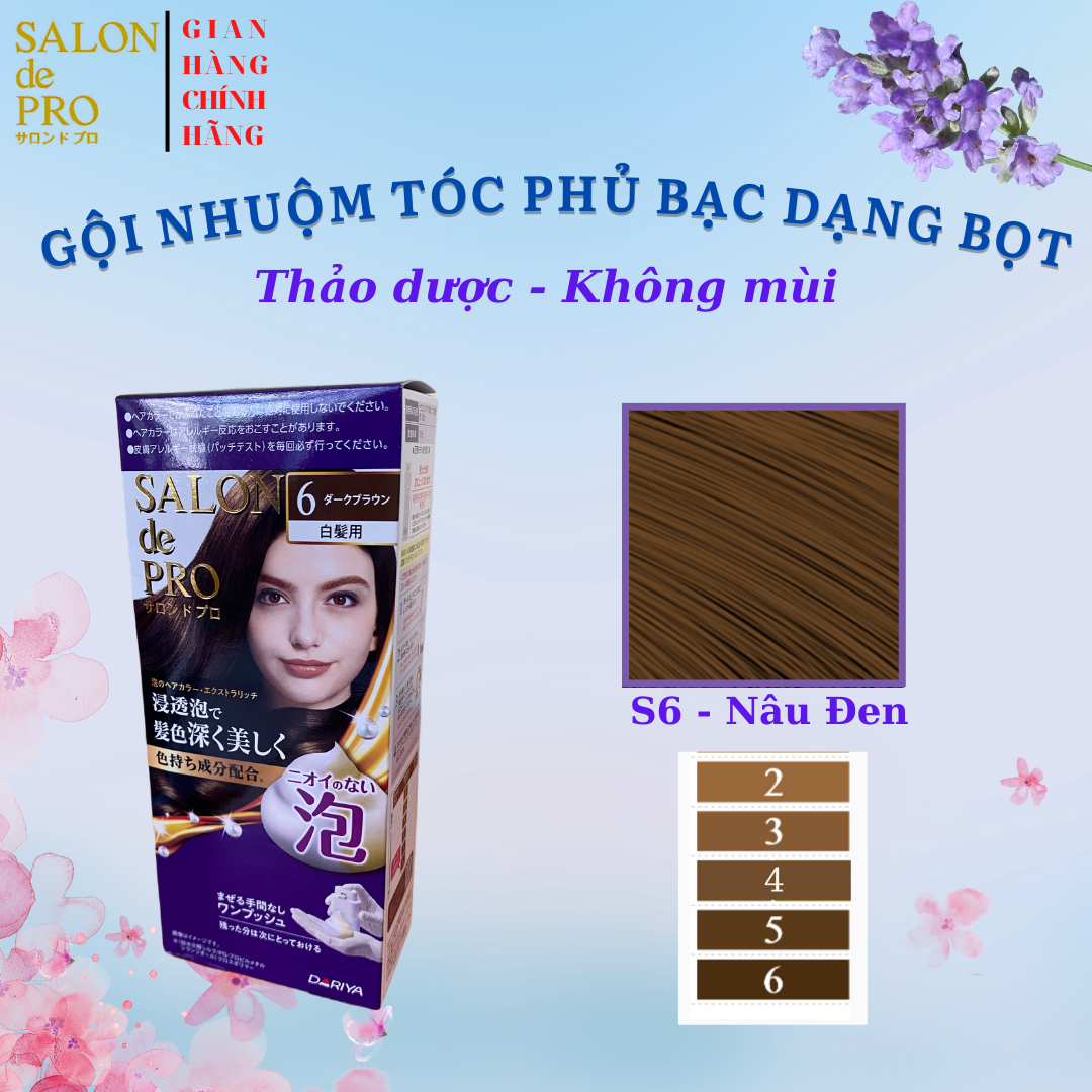 SALON de PRO Nhuộm Tóc Phủ Bạc Dạng Bọt TFH6