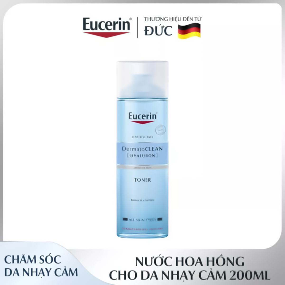 Nước Hoa Hồng Da Nhạy Cảm Eucerin Dermato Clean (200ml)