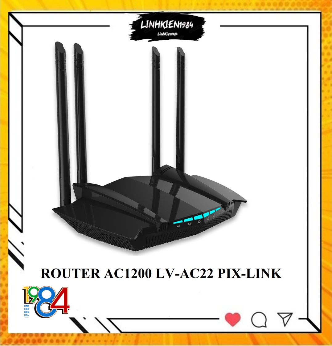 Router AC1200 LV-AC22 Pix-Link