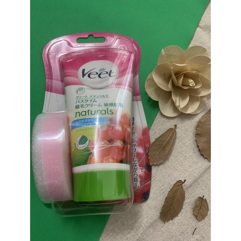 Kem Tẩy Lông Veet Nhật Bản Chiết Xuất Quả Bơ _ Nho 150g