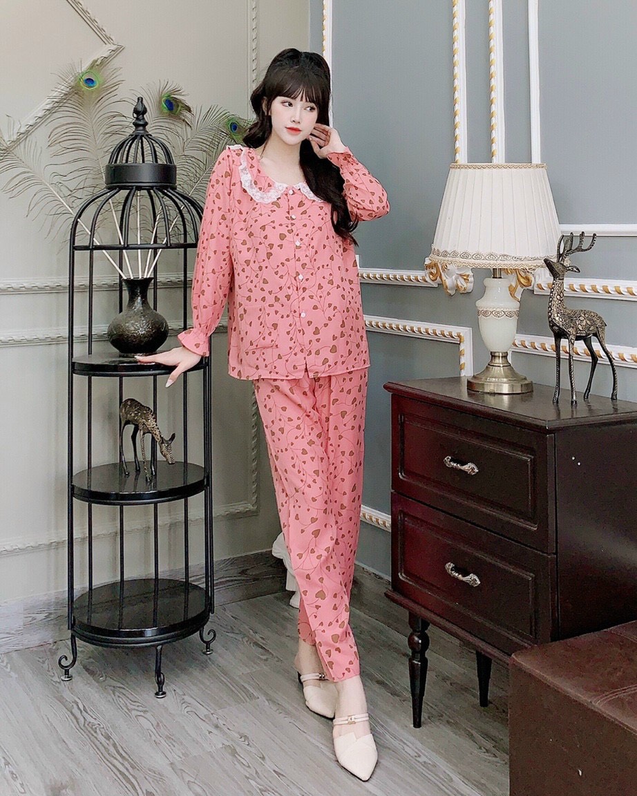 Bộ đồ bầu dài tay 2 chức năng kéo khoá cho con ti xinh