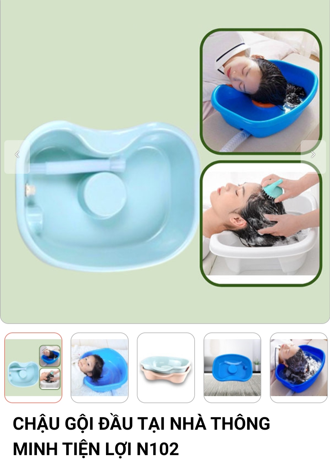 Chậu gội đầu cho trẻ nhỏ,người già có đệm cao su