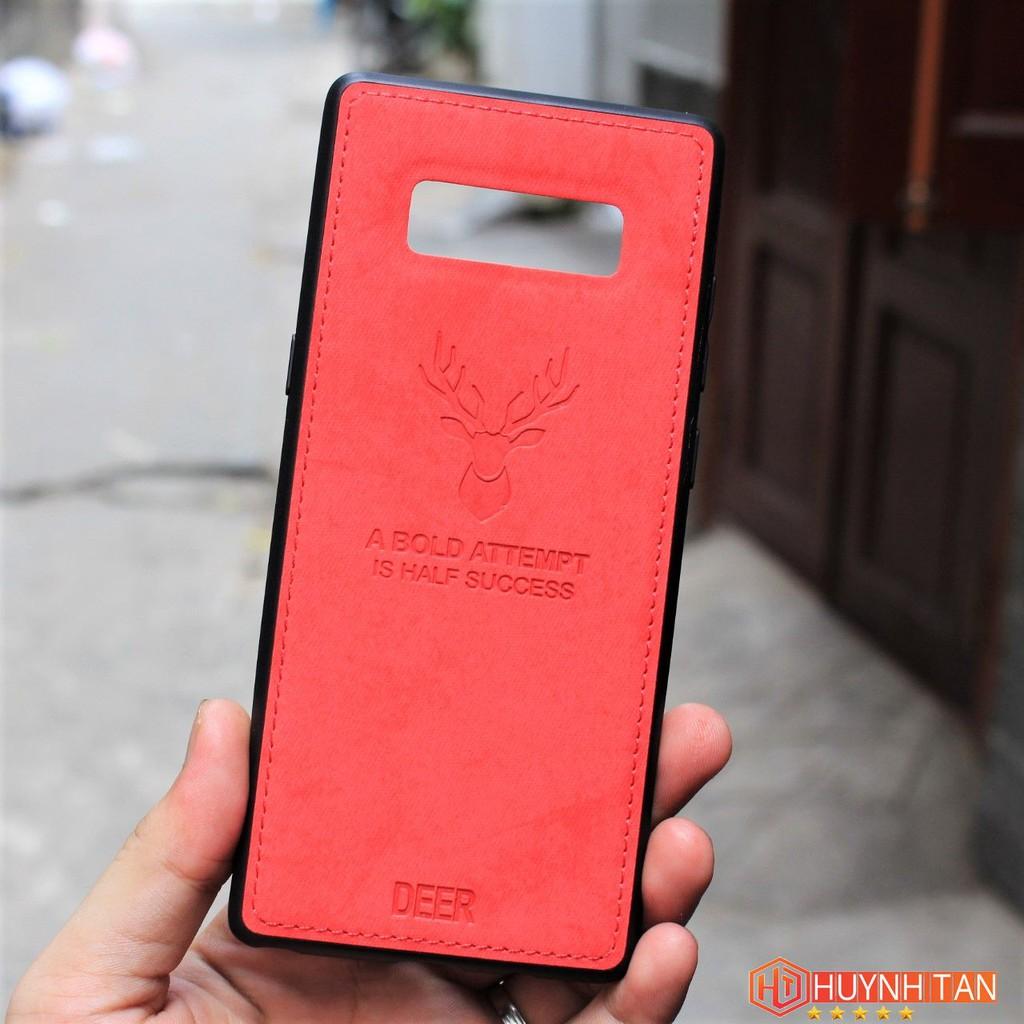 Ốp lưng note 8 chống bám vân tay hình Nai 3D nhiều màu sắc phụ kiện điện thoại huỳnh tân store