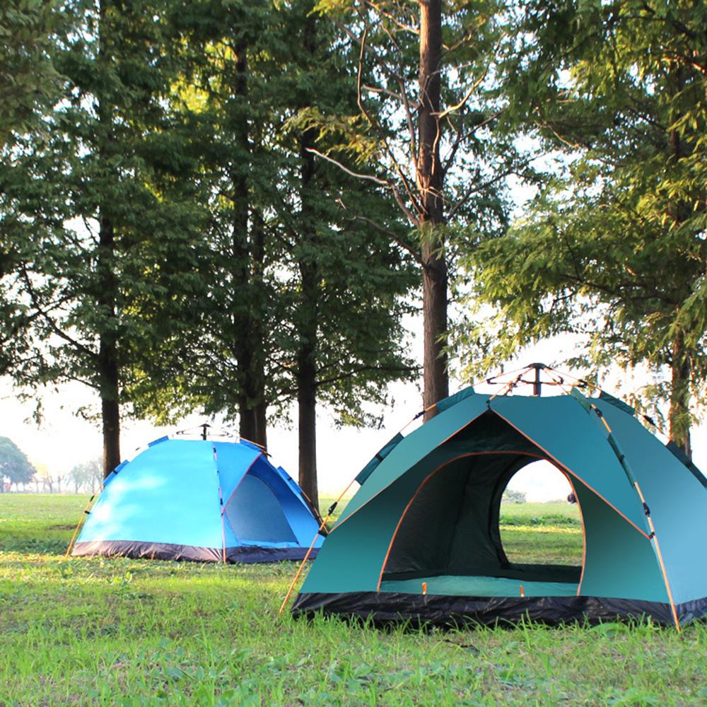 Outdoor Pop Up Tent Water-resistant Portable Instant Camping Tent for 1-2 / 3-4 People Family Tent
