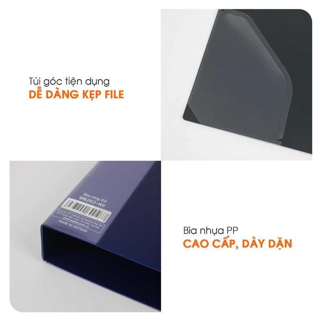Bìa Còng O2 Switch OFF AO+, Nhựa PP/ A4, 2 Nhẫn O