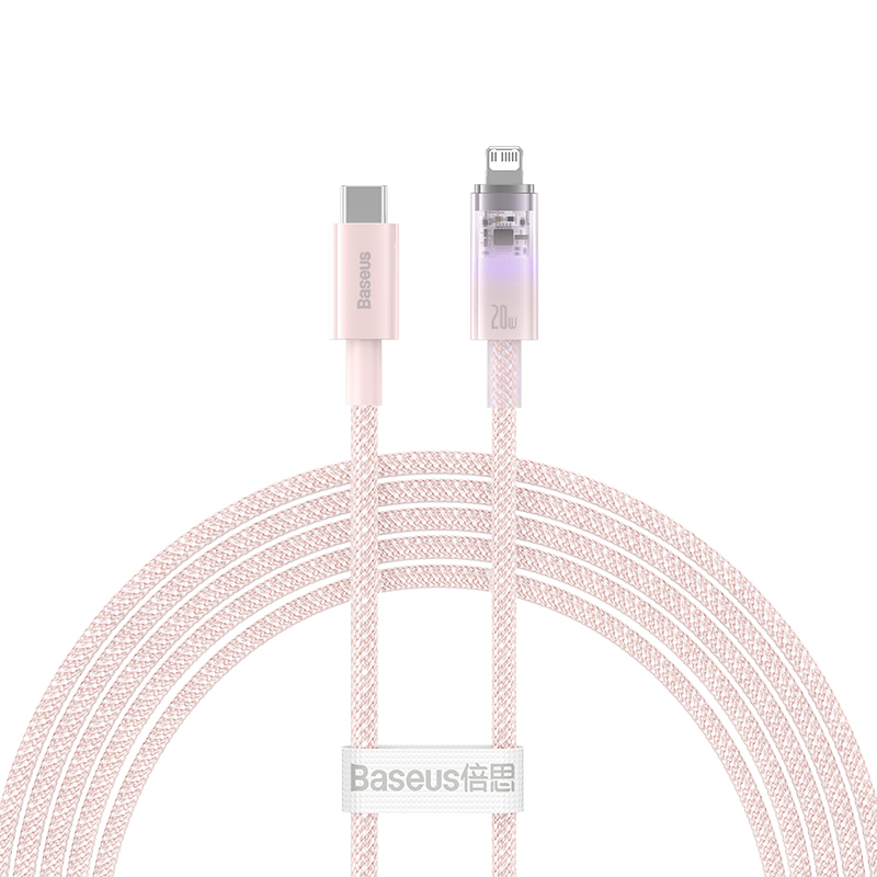 Cáp Sạc Nhanh C to iP Baseus Explorer Series Fast Charging Cable with Smart Temperature Control Type-C to iP 20W (Hàng chính hãng)