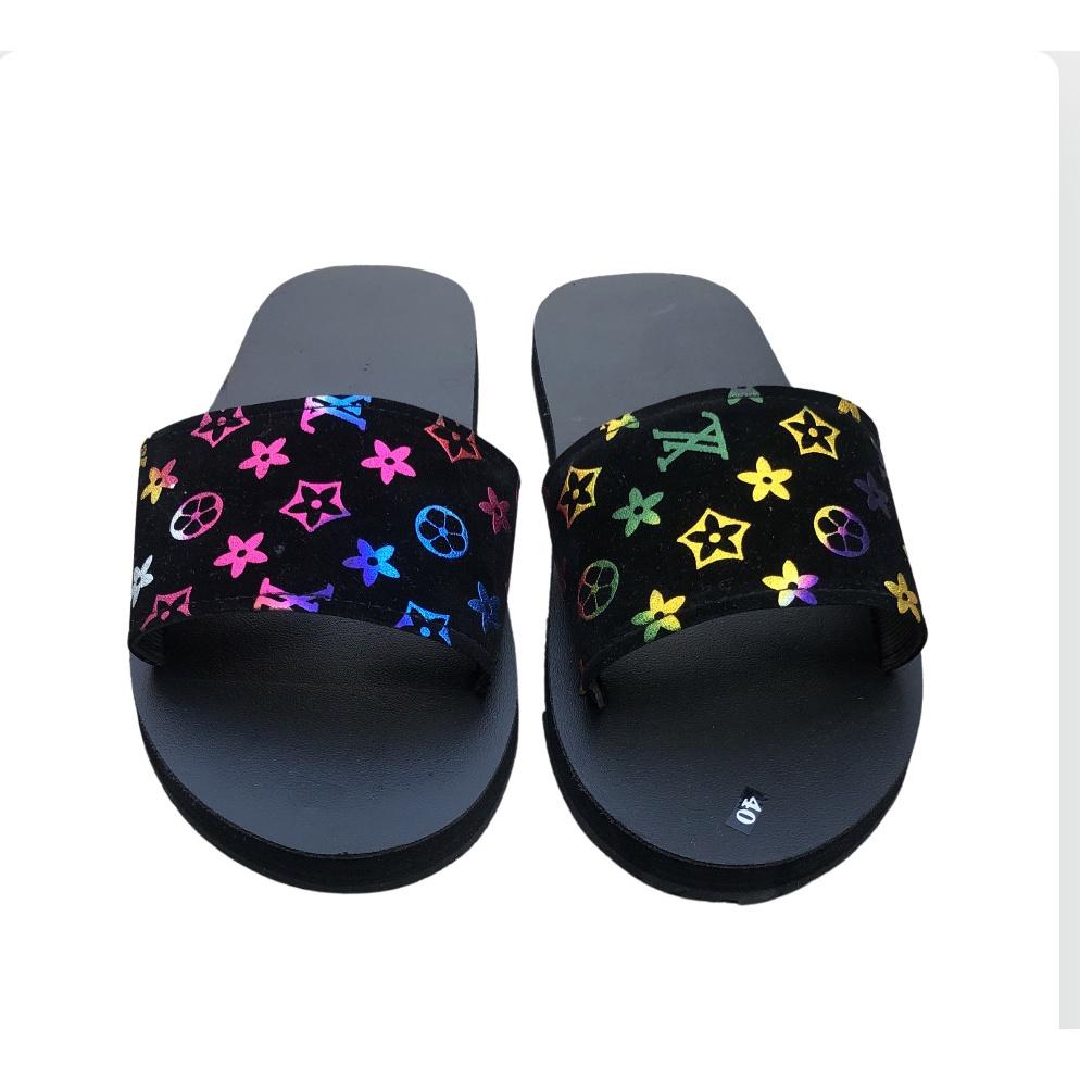 Dép quai ngang nam và nữ sandal đồng nai ( đế đen quai ngang xl nhiều màu lót đen ) size 35 đến 42 nam