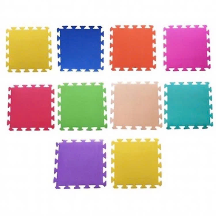 Thảm Xốp Cho Bé, Thảm Chơi Xếp Hình Lắp Ghép, Xốp Lót Trải Sàn - Bộ 40 tấm (15x15cm)