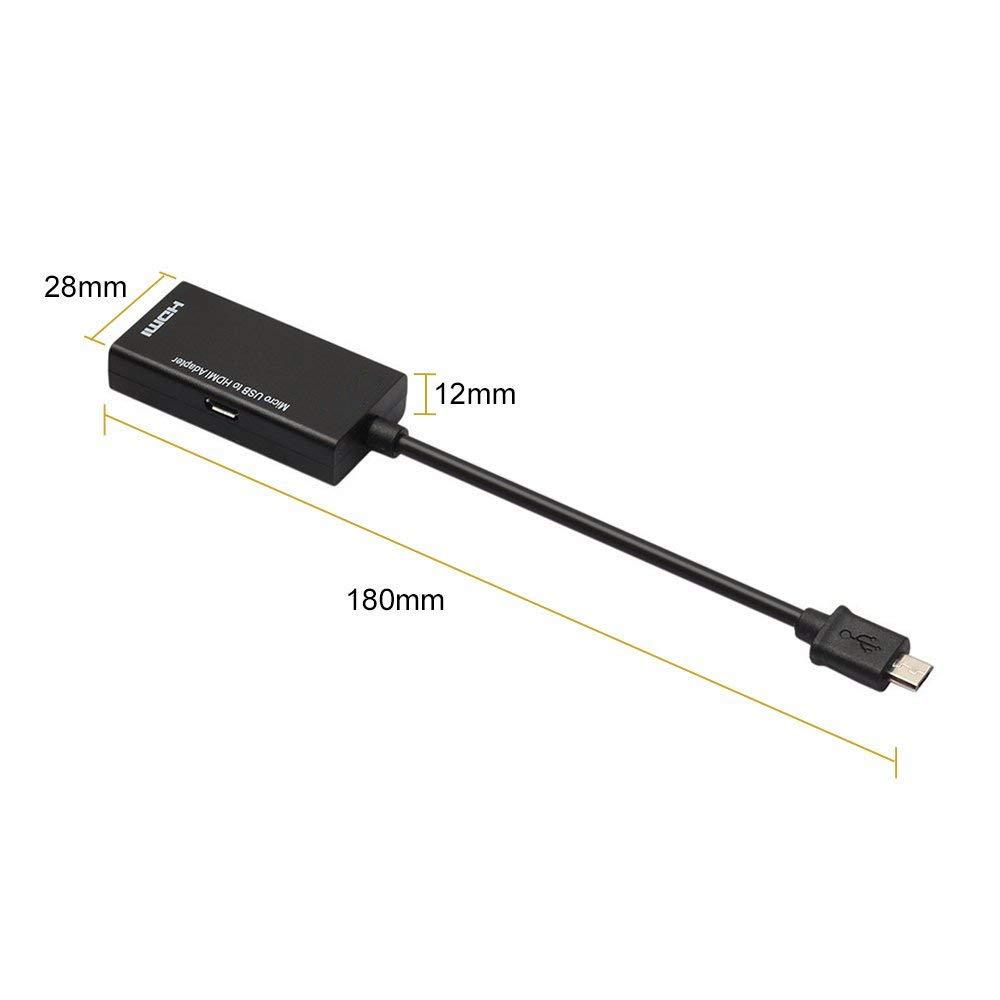 Cáp Chuyển Đổi Video Từ USB Sang HDMI Đen