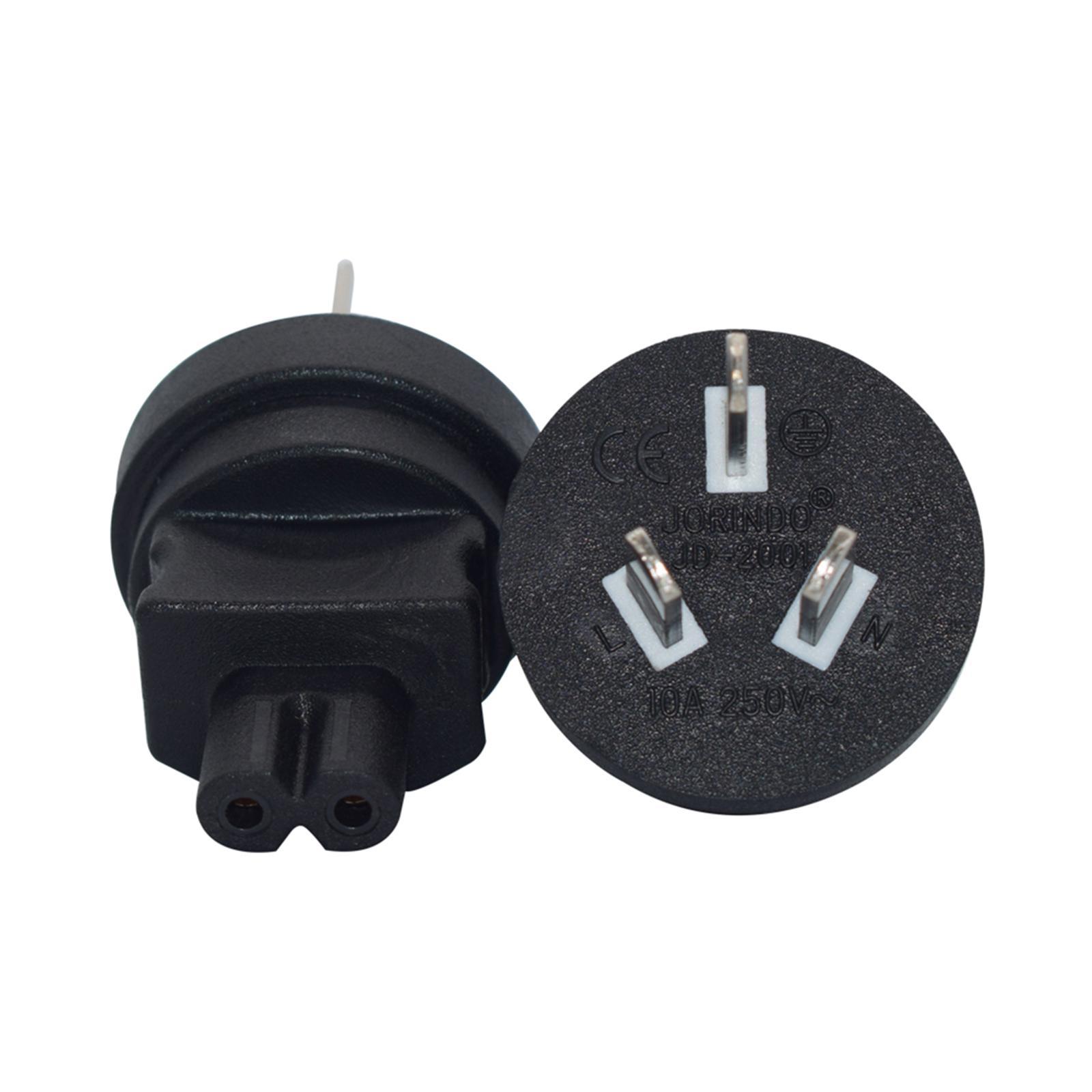 IEC C14 Male to C7 Female Power Adapter Black 10A/250V AU to C7 for Printer