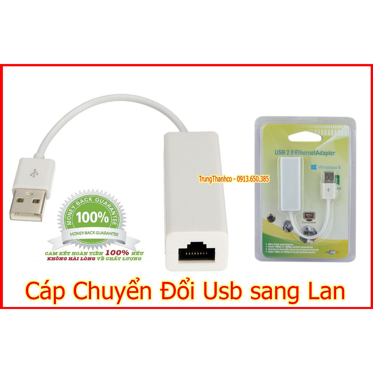 Cáp Chuyển Đổi Usb sang Lan