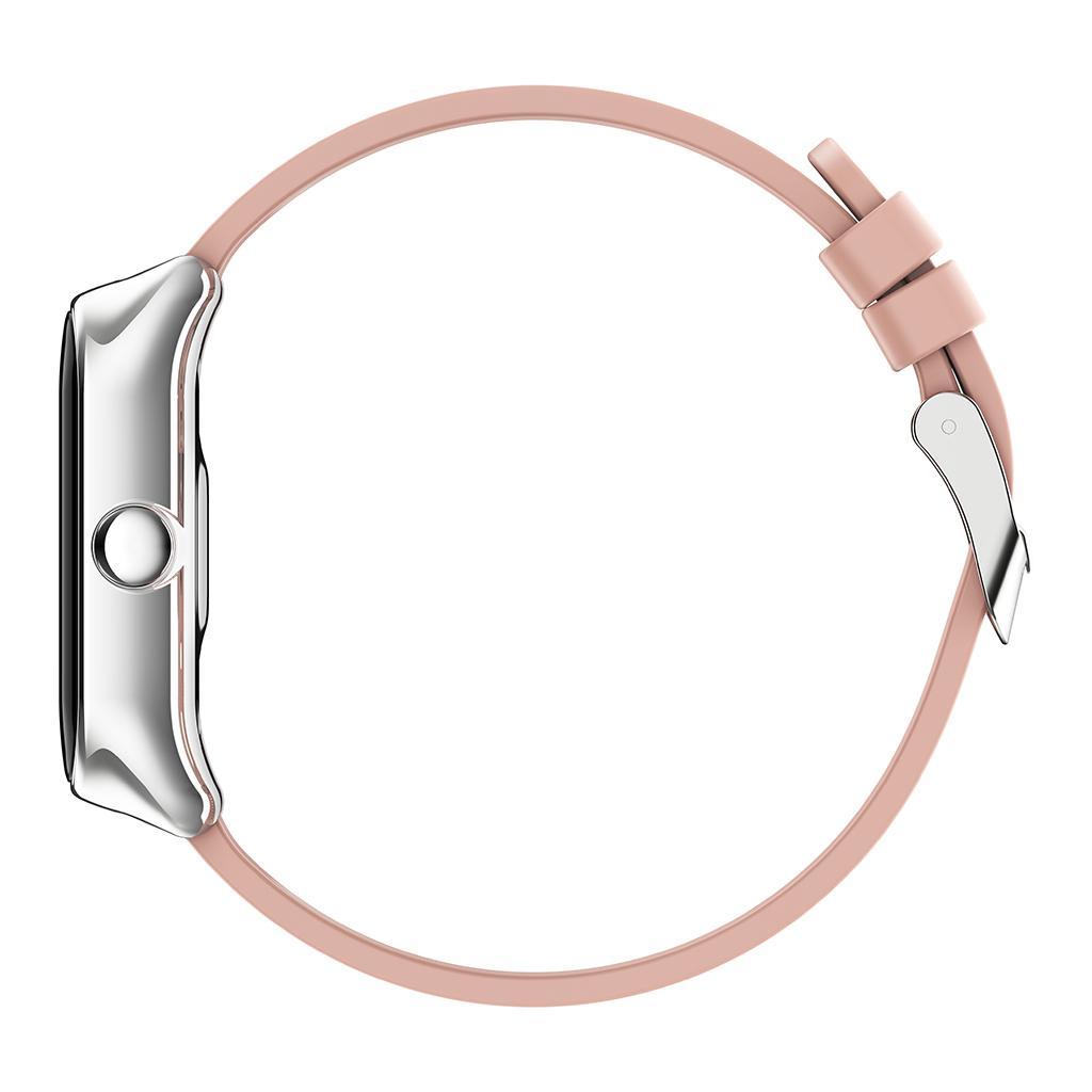 IP67 Sport Bluetooth Blood Pressure Smart Watch Wristband For Men Women Pink