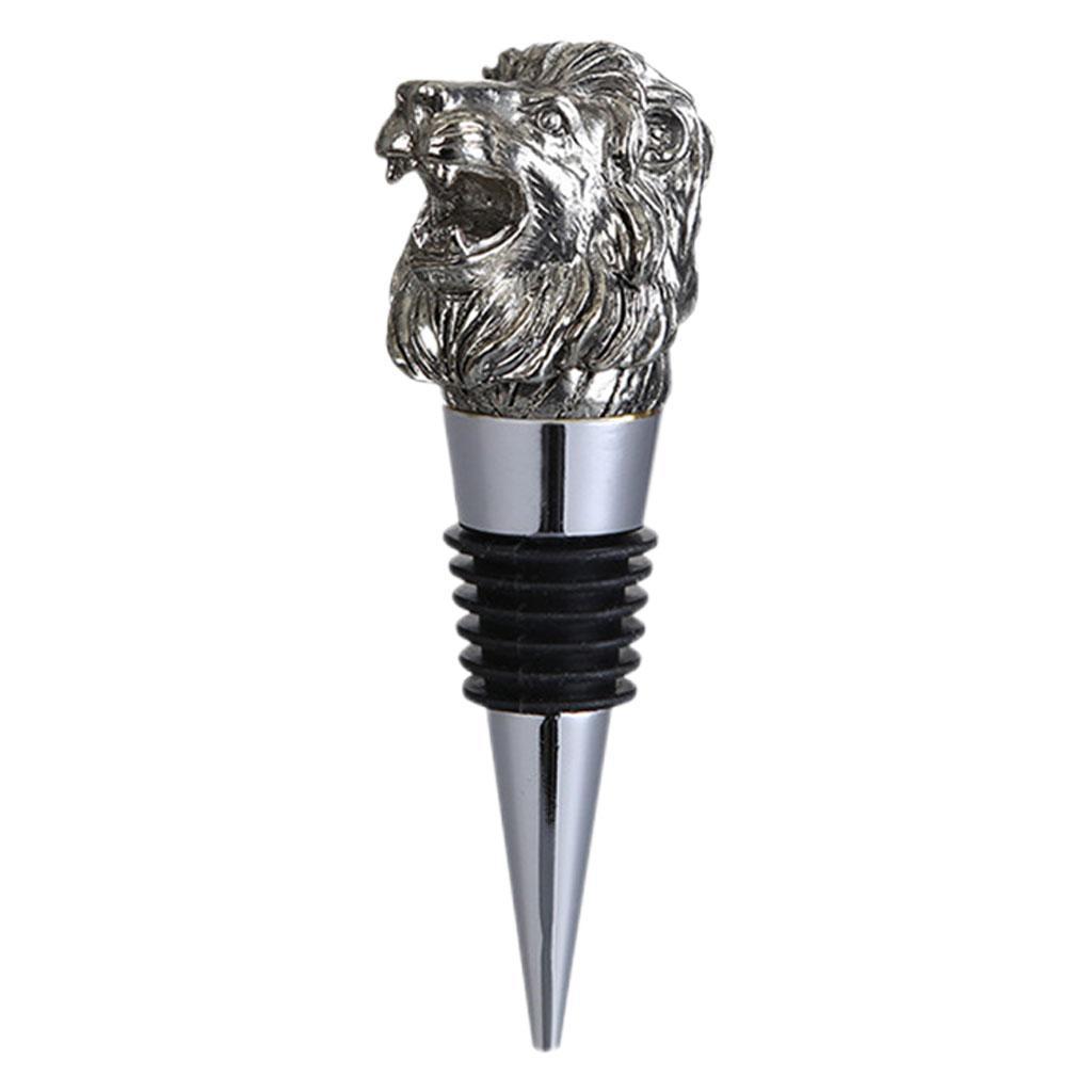 2 Pieces Animal Wine Bottle Stopper Decor for Bar Beverage Champagne Bottle