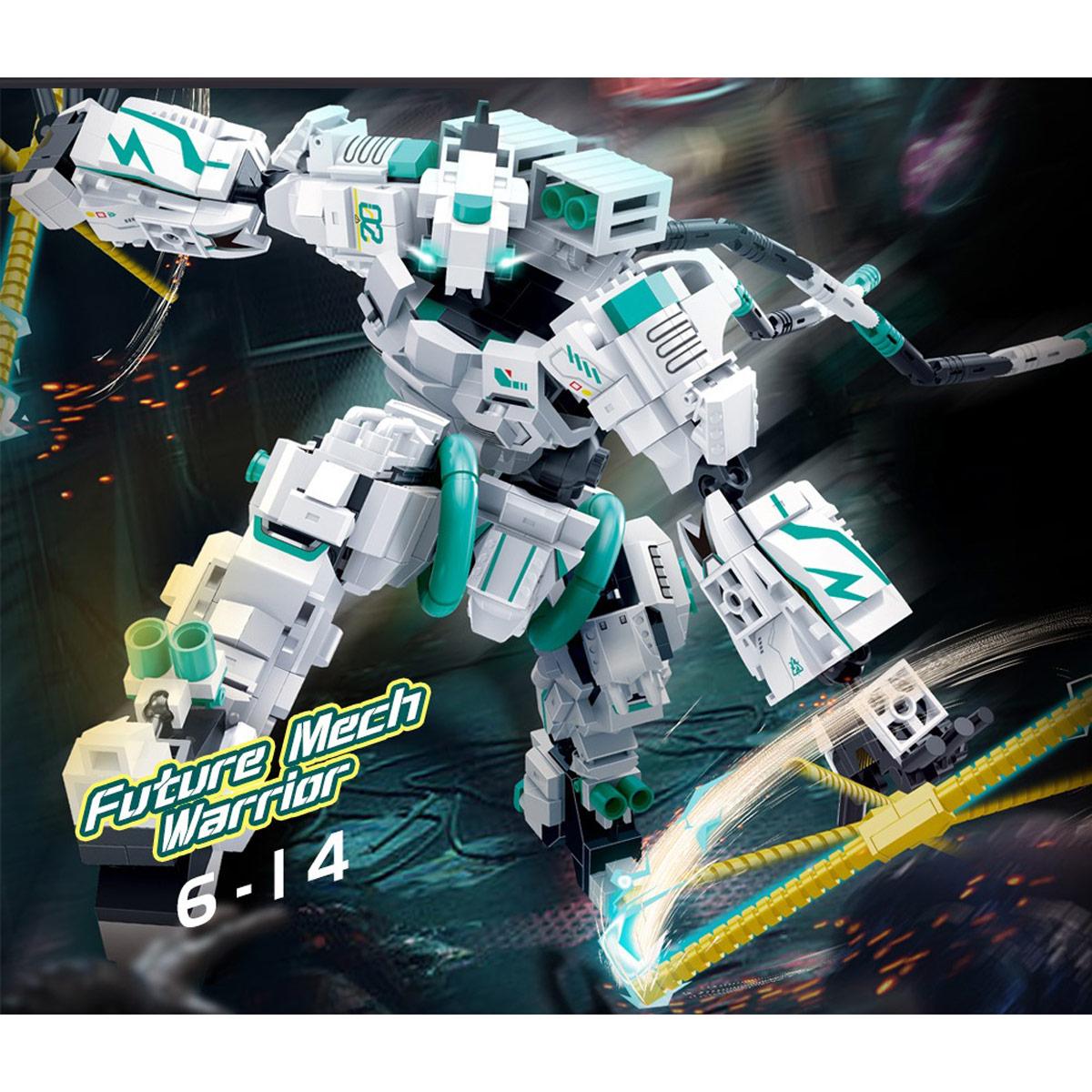 Đồ Chơi Lắp Ráp Robot Chiến Binh Tương Lai Steven - Future Mecha Steven - Toys&amp;Joys ET872 (602 Mảnh Ghép)