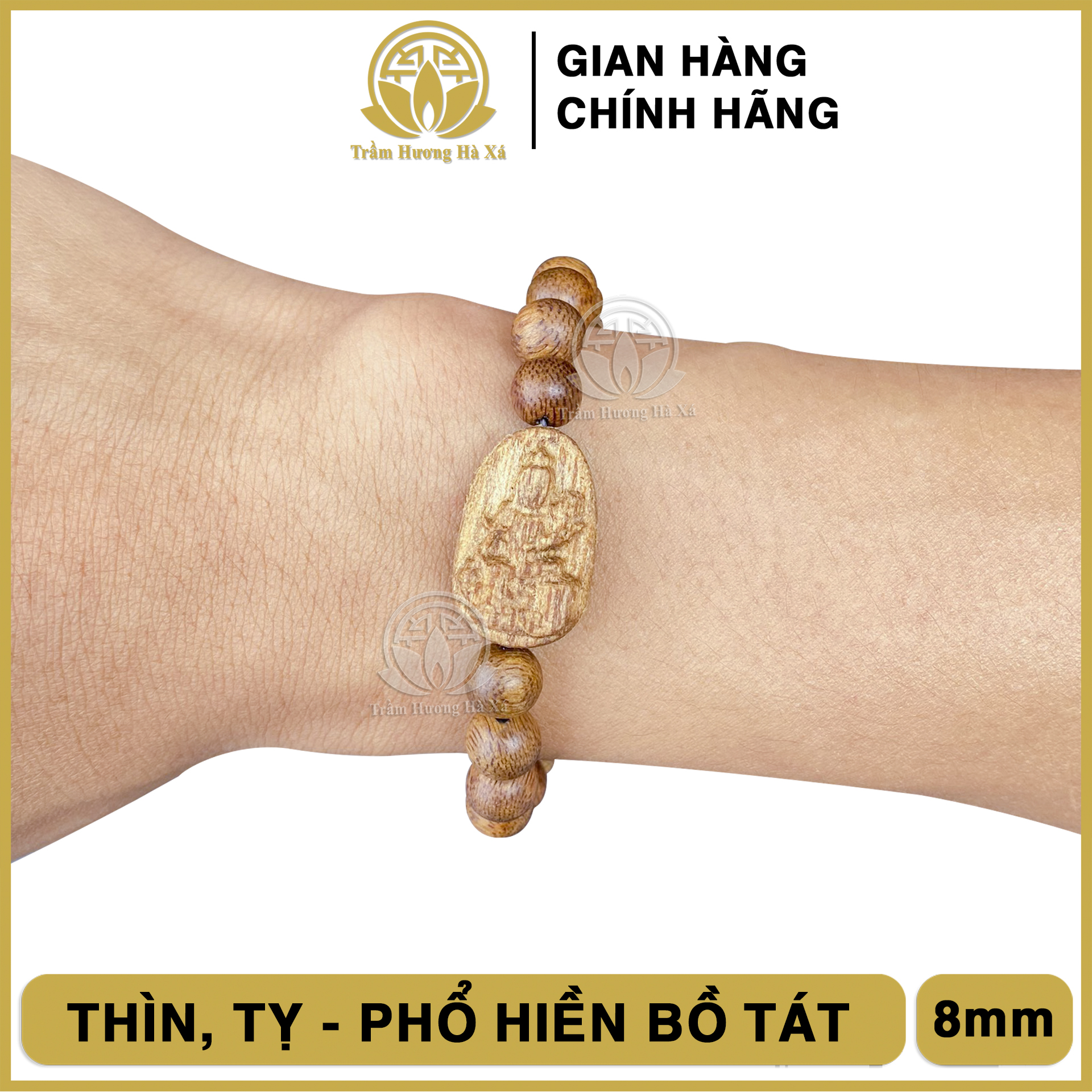 Vòng đeo tay phật bản mệnh phong thủy trầm hương HÀ XÁ cặp đôi nam nữ tuổi tý sửu dần mão thìn tỵ ngọ mùi thân dậu tuất hợi may mắn tài lộc