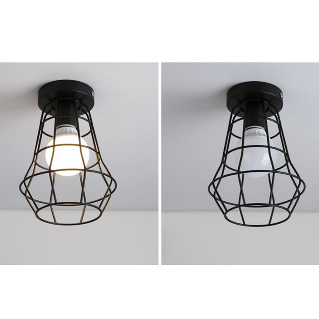 Retro vintage style iron ceiling lampshade pendant interior decoration