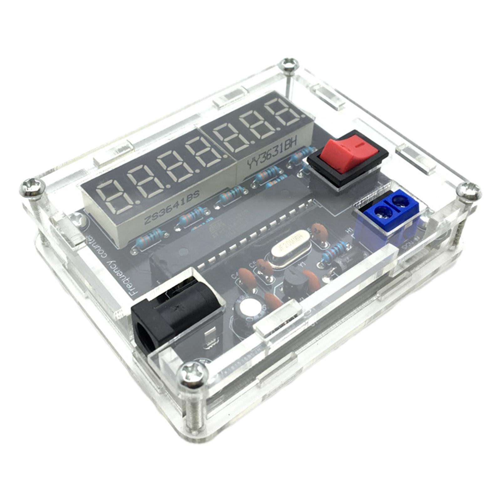 Frequency Tester 0.000 001Hz Resolution with Acrylic Case Oscillator Tester