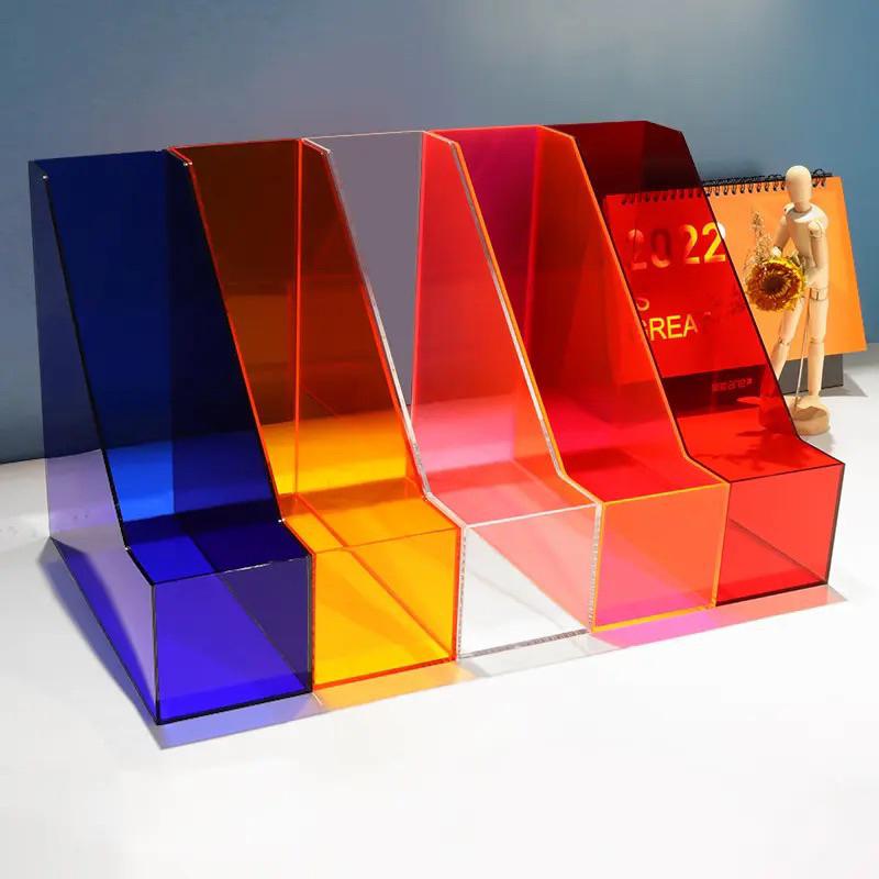 Acrylic A4 Giá Để Đồ, Giá Để Đồ Sách, Lưu Trữ hồ sơ, Kệ mica Để Bàn Đa Năng, Kệ Sách