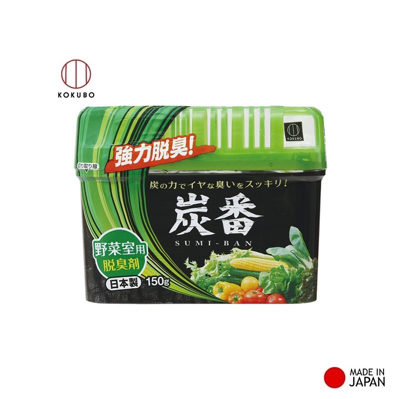 Hộp khử mùi tủ lạnh ngăn rau củ chính hãng Kokubo 150g hàng Made in Japan