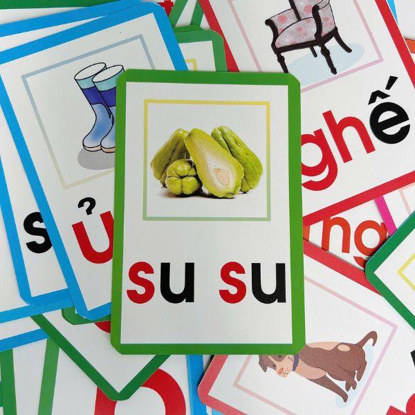 Sách - Flashcard - Bộ Thẻ Học Ghép Vần Tiếng Việt - Chữ Cái-Chữ Ghép Và Dấu Thanh (Tái Bản 2025)