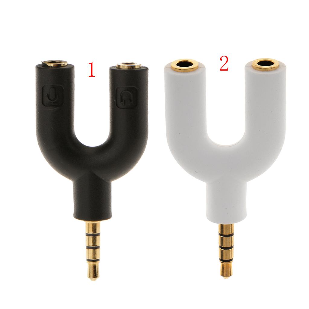 3.5mm Jack Stereo Audio Earphone Headphone   Splitter Adapter