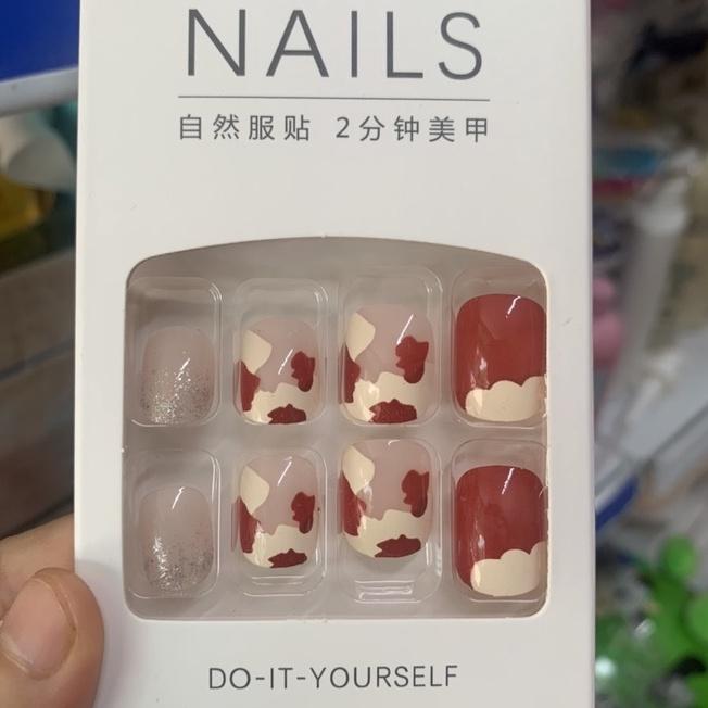 Bộ 24 móng tay giả (NAIL) Nhiều Mẫu Họa Tiết Xinh Xắn