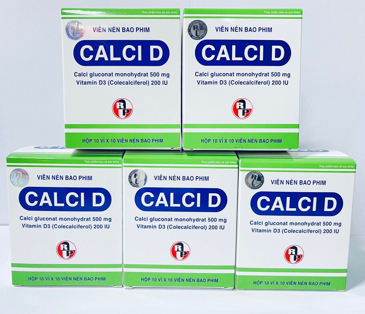  TPCN Viên uống CALCI-D giúp bổ sung canxi và vitamin D3,hỗ trợ phòng ngừa loãng xương,phát triển chiều cao-hộp 100 viên