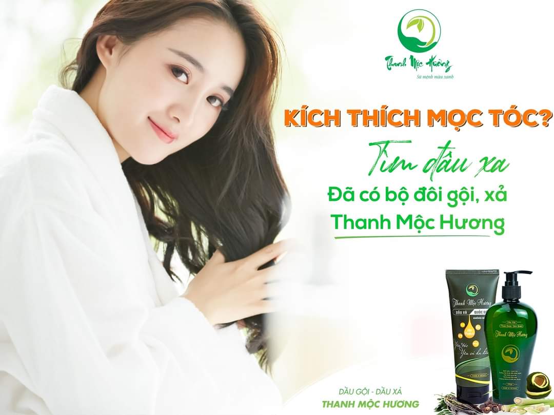 Dầu gội thảo dược Thanh Mộc Hương sạch gàu ngăn rụng tóc kích thích mọc tóc 350ml