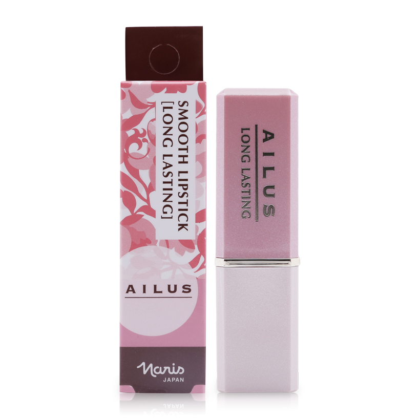Son lì mềm môi Naris Ailus Smooth Lipstick Long Lasting Nhật Bản 3.7g (#165 Frasted Pink) + Móc khóa