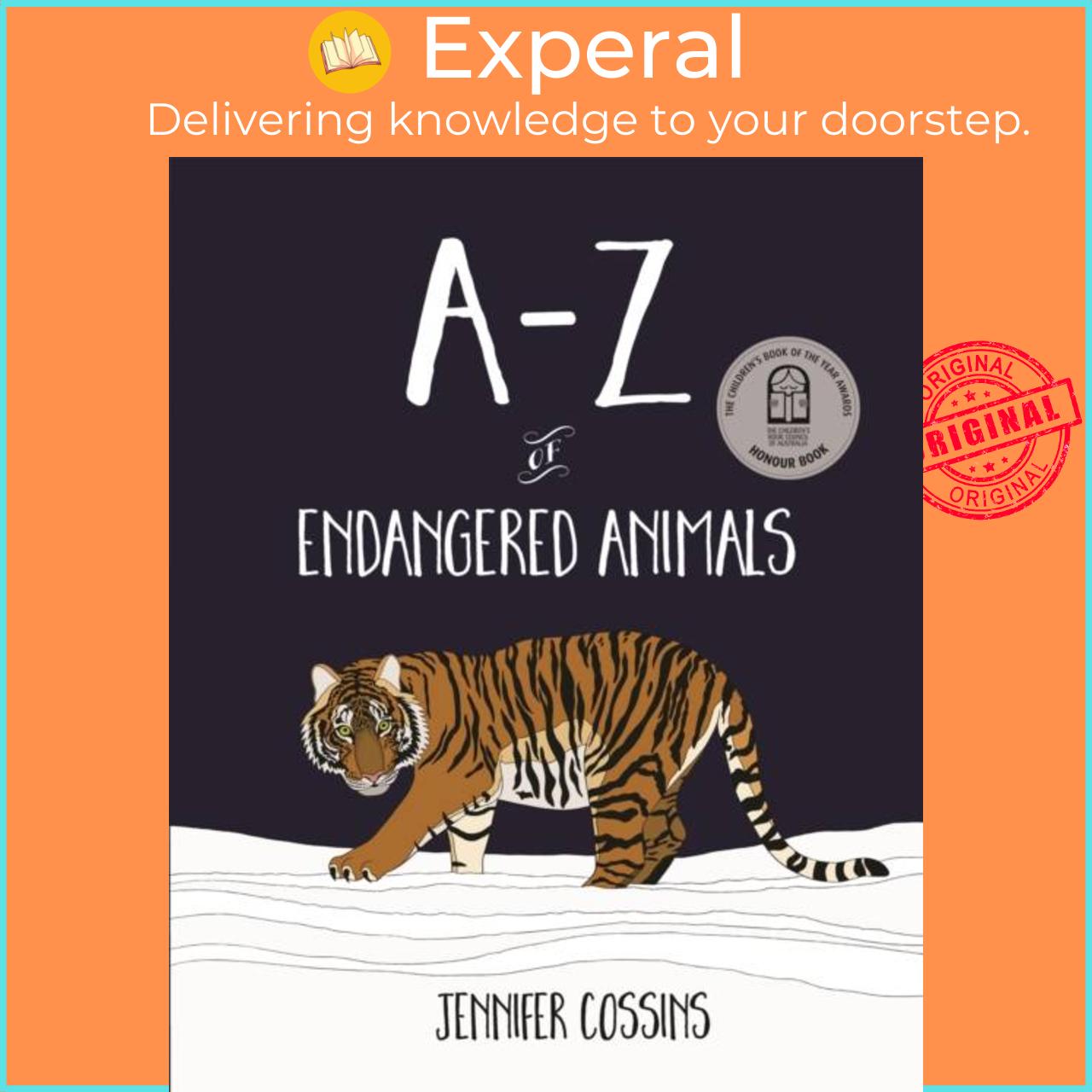 Sách - A-Z of Endangered Animals by Jennifer Cossins (UK edition, paperback)