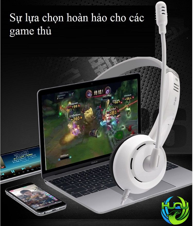 tai nghe có dây đẳng cấp game thủ Huqu DT326