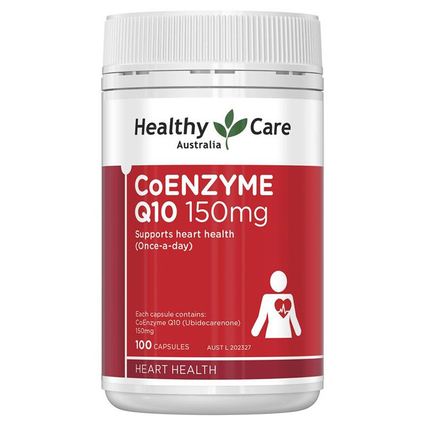 Healthy Care Coenzyme Q10 150mg 100  Capsules Dietary Supplement