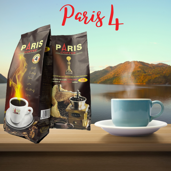 Cà phê bột pha phin - Paris coffee No.4 - Đắng dịu, thơm, béo, pha cà phê sữa ngon