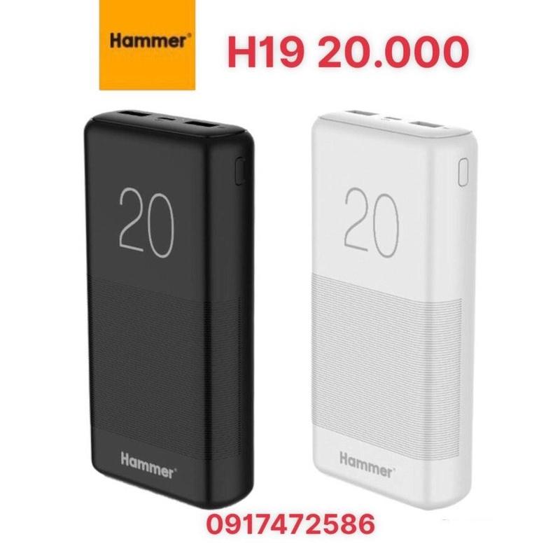 Sạc Dự Phòng Ham  H19 dung lượng 20000 mAh, Hàng chính hãng dùng rất bền và tốt