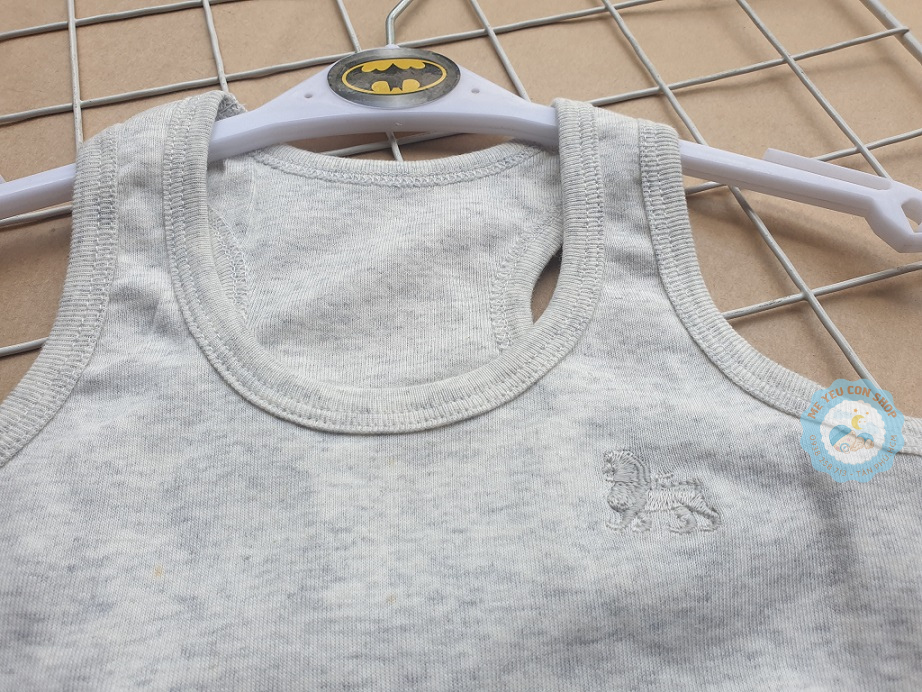 (5-17kg) ÁO BA LỖ COTTON THUN MÀU CHO BÉ TRAI MIA.TOP (giao màu ngẫu nhiên)