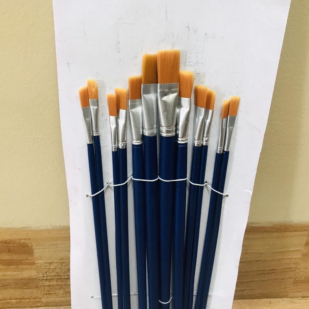 Cọ Vẽ Màu Nước - Cọ Nét, Cọ Tô Màu Nước, Sơn Dầu, Acrylic - Cọ Bản Tô Tượng