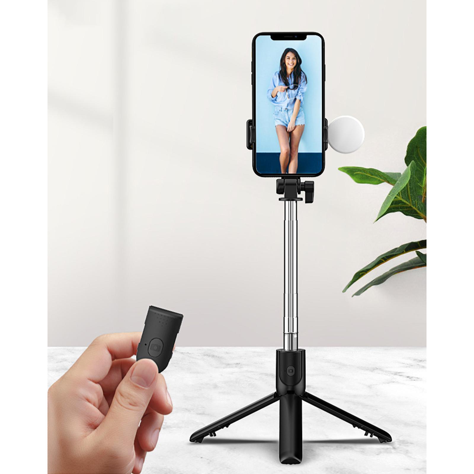 Selfie Stick with LED Rotation Lightweight Stabilizer