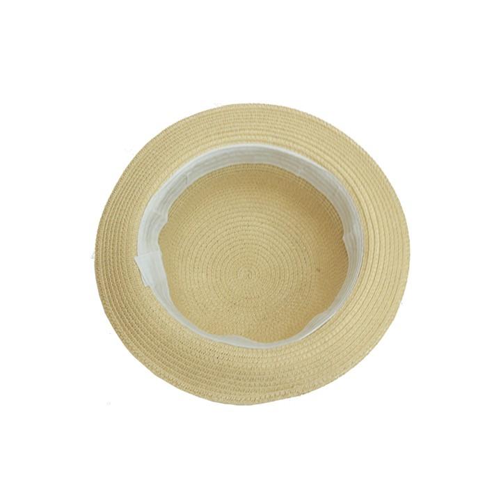 1 mũ cói nơ đi biển thời trang nữ vành rộng