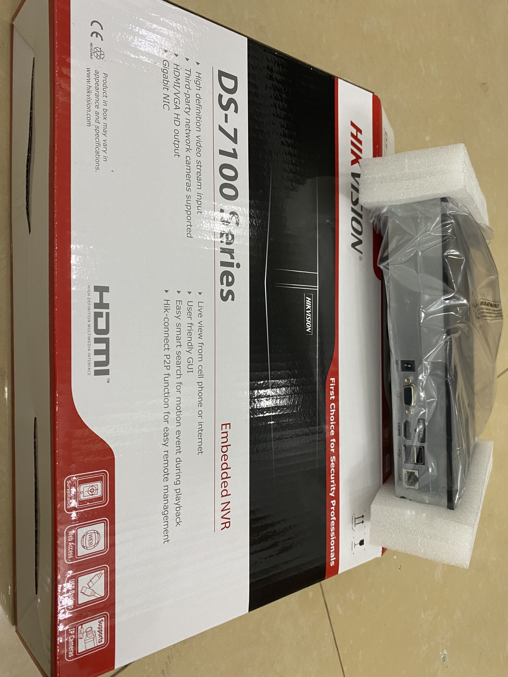 Đầu ghi hình IP Hikvision,nén H.265,cổng PoE DS-7104NI-Q1/M,DS-7104NI-Q1/4P/M,DS-7108NI-Q1/M, DS-7108NI-Q1/8P/M - Hàng Chính Hãng