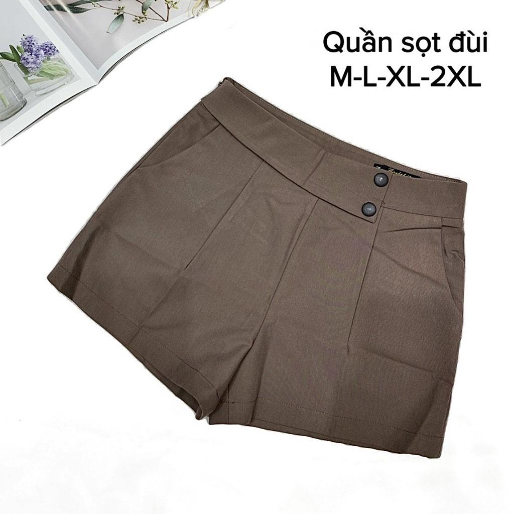 Quần Short Nữ Lưng Cao ulzzang Tôn Dáng. Quần Đùi Nữ Cạp Cao Khuy Lệch. Quần Ngắn Dễ Phối Đồ