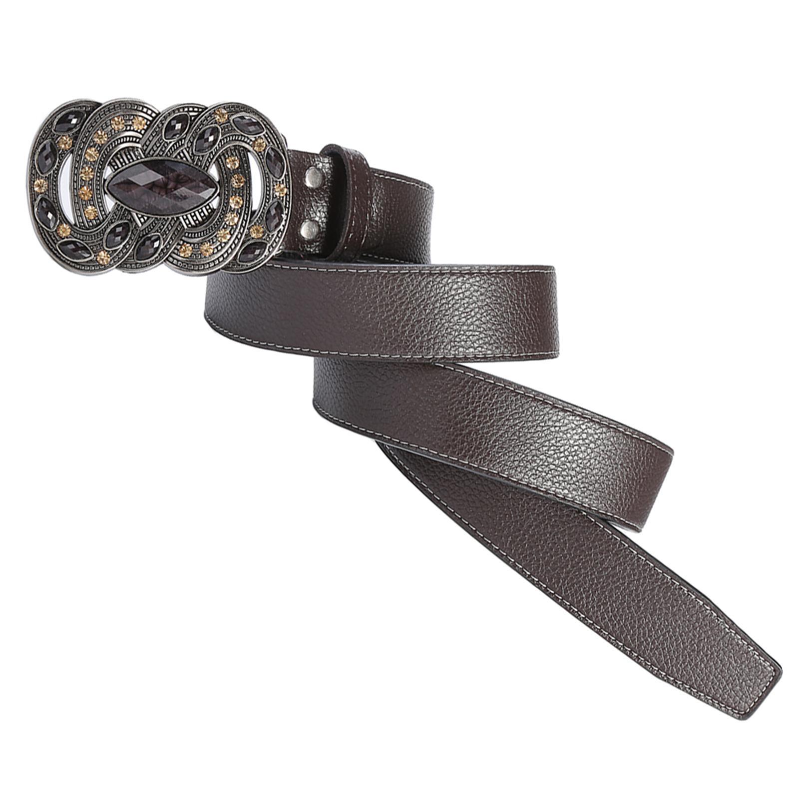 Classic Mens Leather Belt Western Cowboy Belt Work Business Dress Belt Clothes Accessories