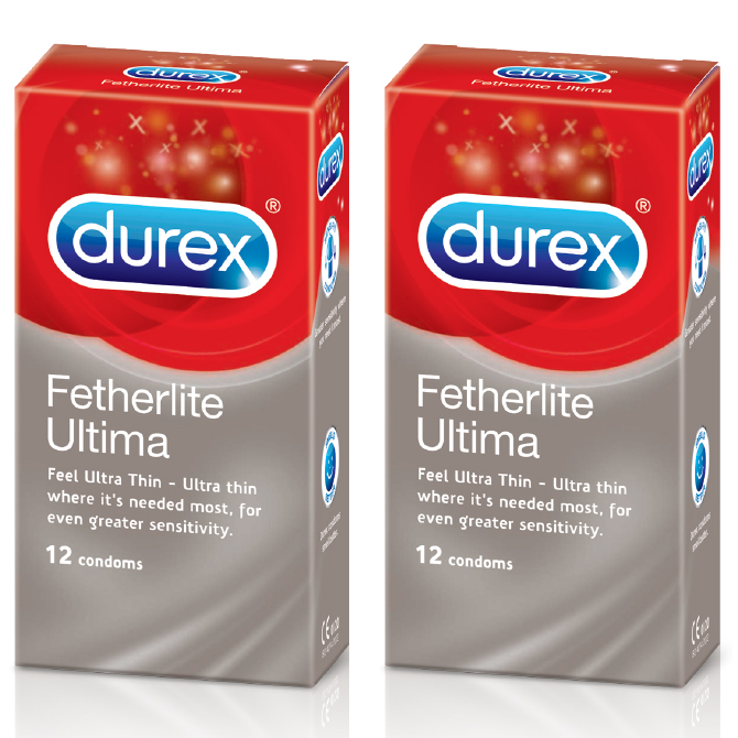Bao cao su siêu mỏng Durex Fetherlite Ultima Hộp 12s + Hộp 12s