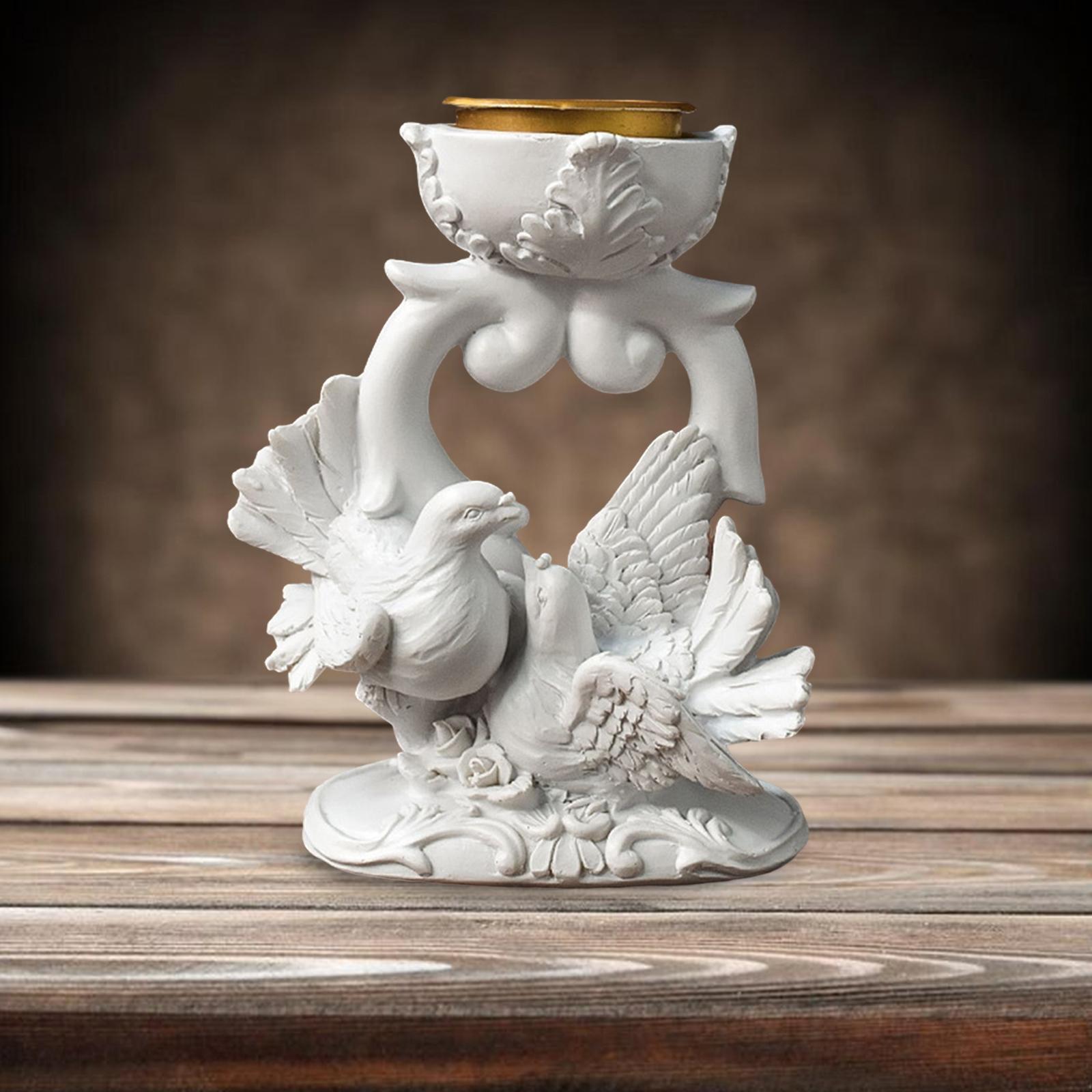 Bird Figurine Candlestick Candleholder Candle Holder for Wedding Holiday
