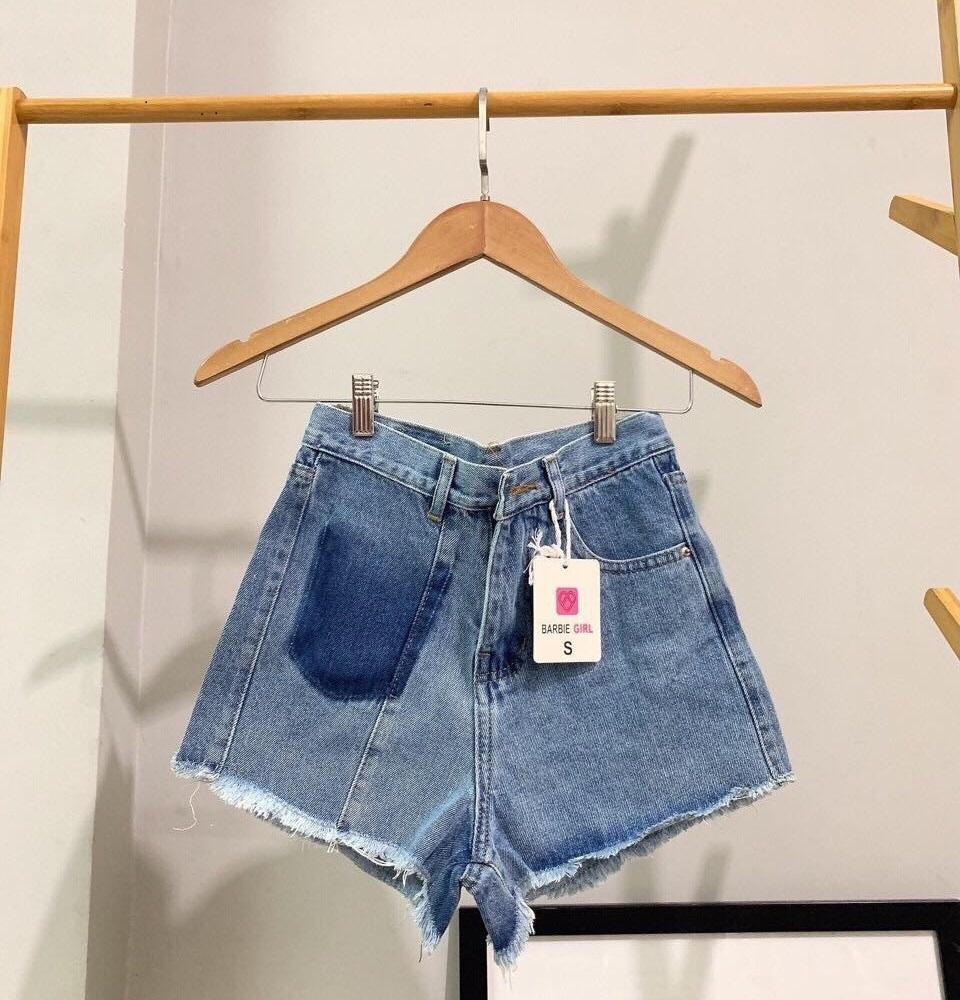 Quần short nữ lưng cao Julido S11 chất jean, một màu, ba kích thước thời trang trẻ trung
