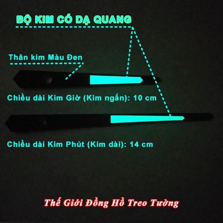 Máy Đồng Hồ Treo Tường KIM TRÔI Cao Cấp EASTAR Màu ĐEN Có DẠ QUANG